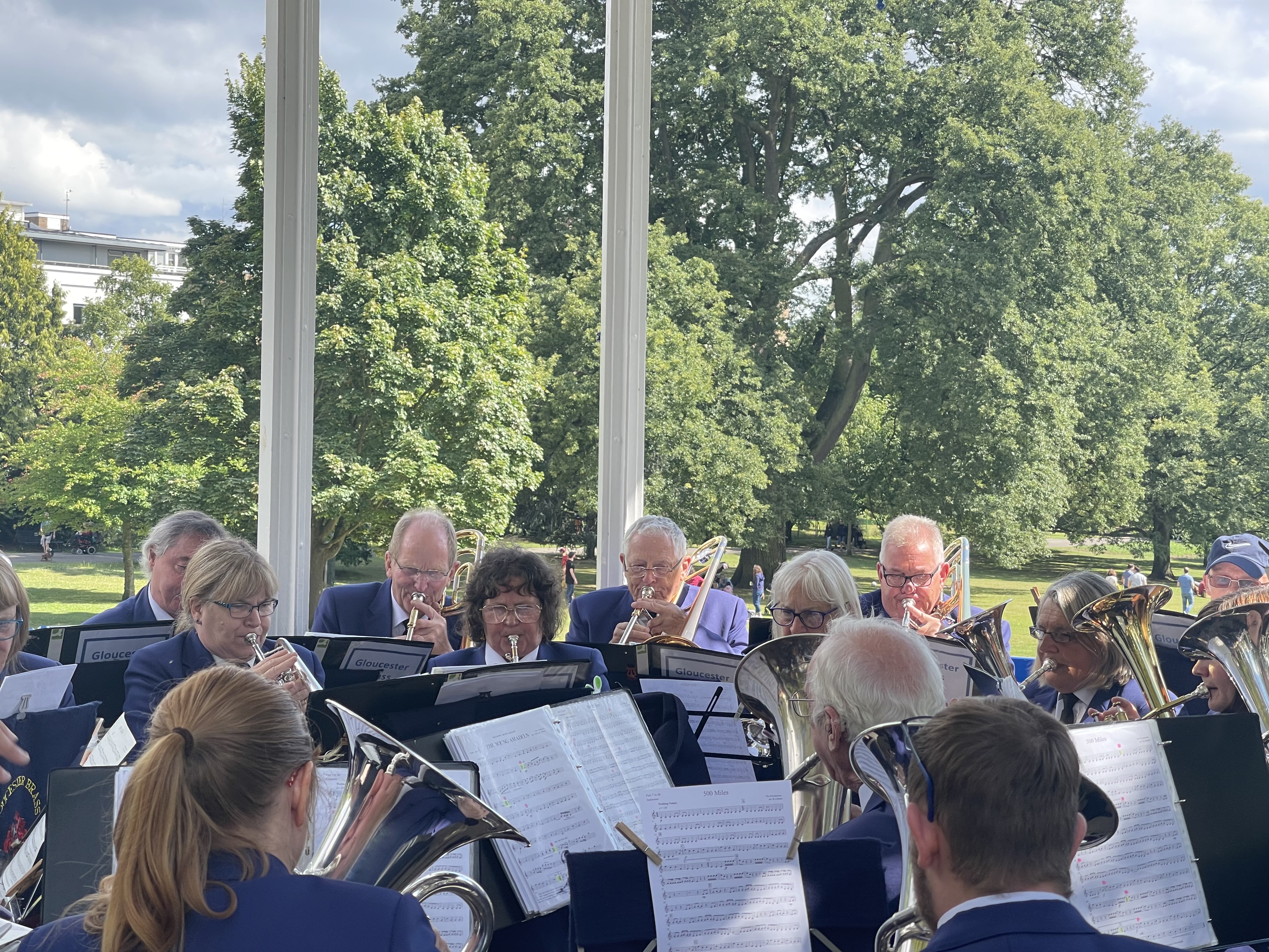 Band performing